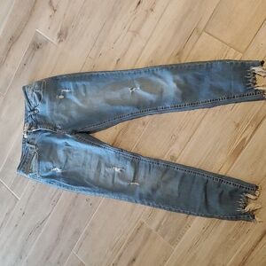 Distressed Blue Jeans for Women